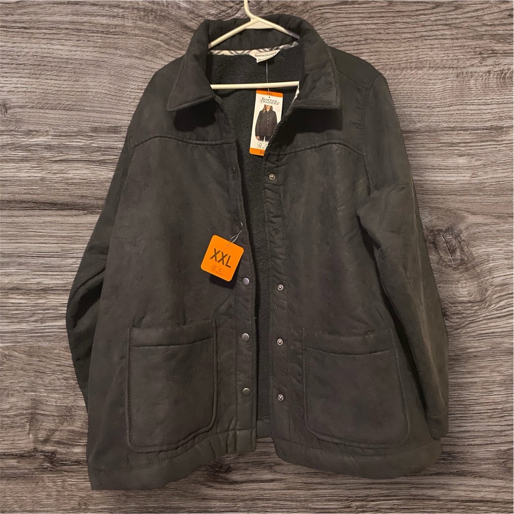 Dark Gray Button-Up Jacket XXL